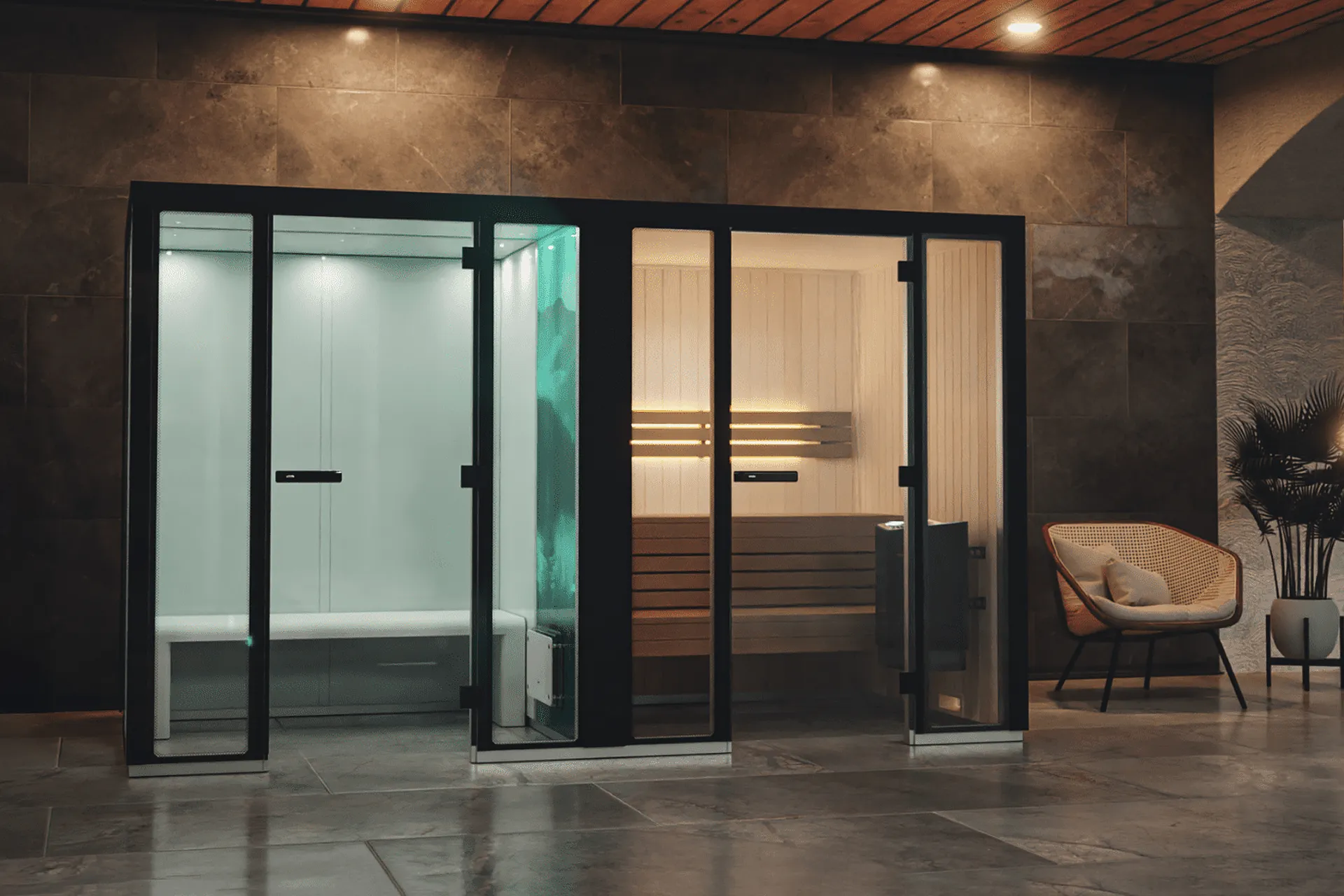 Sauna e Banho Turco, Casas na Quinta